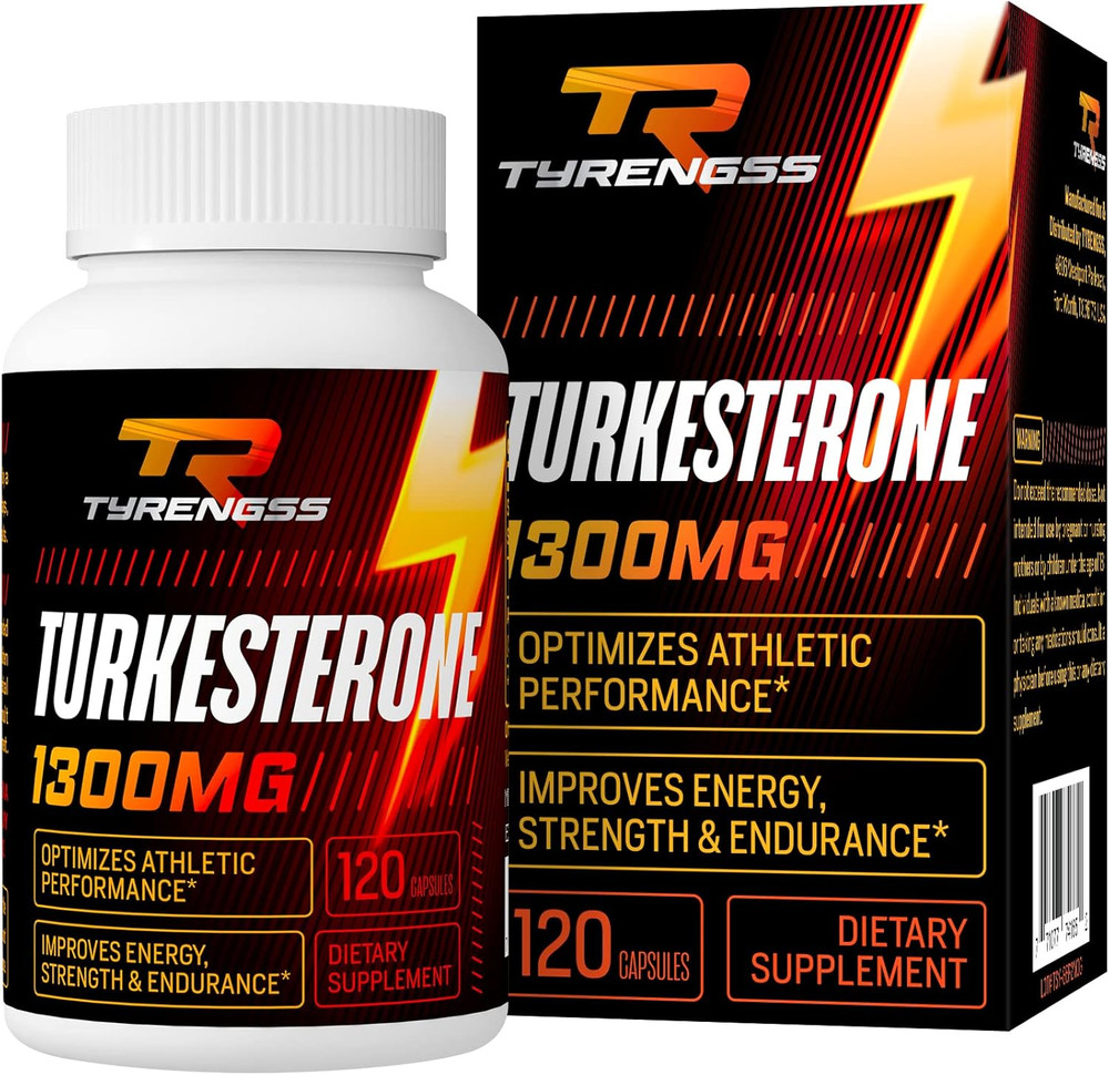 Testosterone Booster, Turkesterone Supplement 1300Mg Ultra High Strength (Ajuga