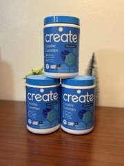 Create Creatine Gummies Blue Raspberry 90 Gummies Creapure NSF Certified Sport