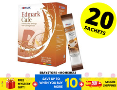 Edmark Cafe Arabica Roasted Coffee Ginseng Antioxidant Boost Immune ( 1 Boxes )