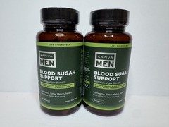 [Lot of 2] Kapiva Men Blood Sugar Sugar Support, 120 Capsules, EXP 07/26-SEALED