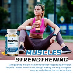 Magnesium Citrate 1000mg 120 Caps Vegetarian/Gluten Free/Non-GMO