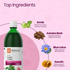 She Care Juice 1000ml Herbal Supplement for Hormonal Balance, PCOS, PCOD, Period