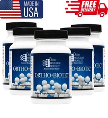 pack of 5 ORTHO BIOTIC 60 CAPSULES Digestive & Gut Health Support