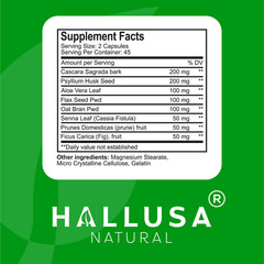 HALLCOLON -Supplement Digestive System – Detox Support – Colon cleanse – 90 cap