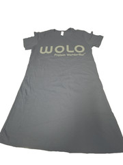 WOLO WanderBar Women’s Protein T-Shirt – Size Small, Navy Blue