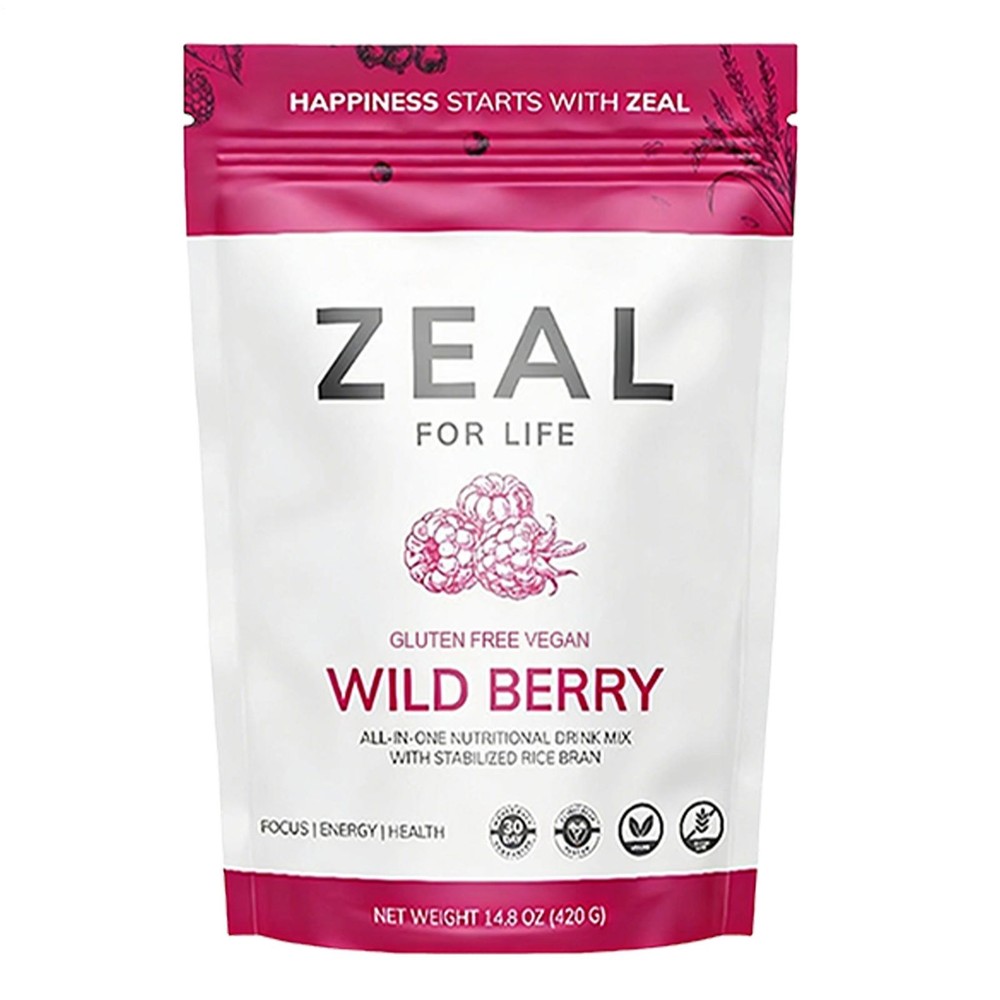 Zurvita Zeal For Life – 30-Day Wellness Bag (Wild Berry Flavor) – 420g FRESH