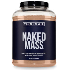 NAKED Chocolate Mass Gainer Protein Powder, 8 lb, 1,360 Calories