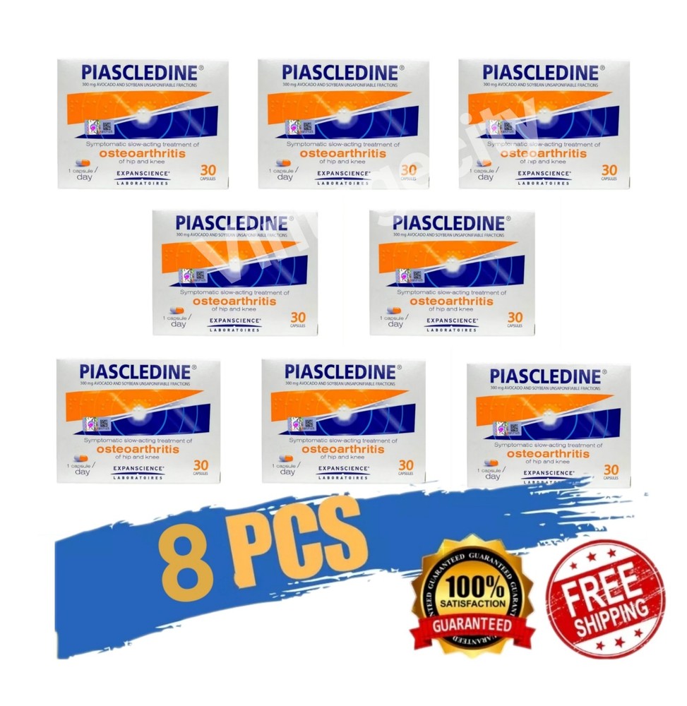 8X (2027) Piascledine 300mg 30 Capsules Anti-rheumatic Joint-Pains Joint Pains