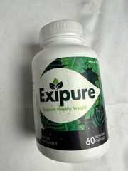 EXIPURE weight loss supplement.  60 Capsules. Expiration 03/26