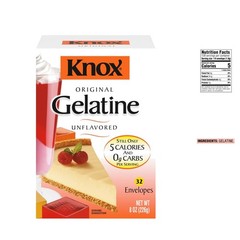 8 oz Unflavored Gelatin with 5 Calories – Perfect for Desserts & Treats