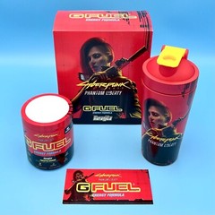 G Fuel Cyberpunk 2077 Phantom Liberty Naranjita Collector’s Box Metal Shaker Cup