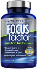 Focus Factor Brain Supplement 180 Count Optimal Memory Concentration Support