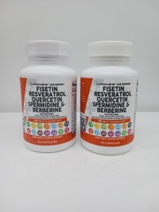 2x Clean Nutraceuticals Age Defend Fisetin Resveratrol Quercetin 60 Ct Exp 7/26