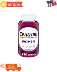 Centrum Multivitamin for Women, Multivitamin/Multimineral Supplement w/ Iron 250