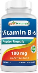 Best Naturals Vitamin B-6 100 mg 250 Tablets