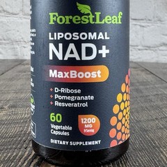 Forest Leaf Liposomal NAD Booster Supplement 1200mg NAD+ with Resveratrol 60 Cap