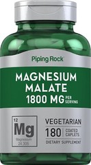 Malato De Magnesio 1800 Mg Apoya La Producción De Energía Y Músculos Saludables
