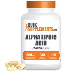 BulkSupplements ALA (Alpha Lipoic Acid) 240 Capsules – 600mg Per Serving