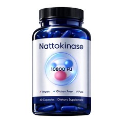 Nattokinase 10800 FU Organic Vegan Dietary Formula 60 Capsules