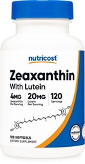 Nutricost Zeaxanthin with Lutein 20mg, 120 Softgels, Non-GMO & Gluten Free