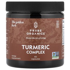 2 X Tribe Organics, Turmeric Complex, 60 Capsules