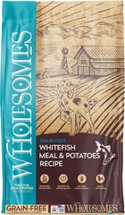 Wholesomes Whitefish Meal & Potatoes Grain-Free Dry Dog Food,No Gluten,Soy,Wheat