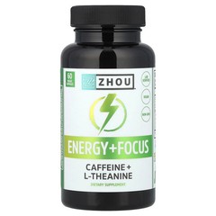 2 X Zhou Nutrition, Energy + Focus, 60 Veggie Capsules