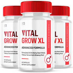 (3 Pack) Vital Grow XL Male Pills – Maximize Energy, Vitality & Stamina 180ct