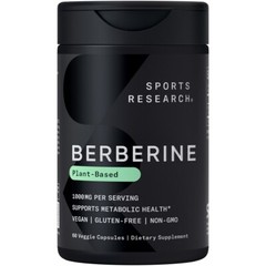Vegan Berberine Herbal Ayurvedic Metabolic Health Support 1000mg (60 Capsules)