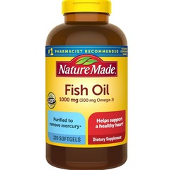 Fish Oil Omega 3 Supplements, 1000mg Softgels, Omega 3 Fish Oil for Healthy H…