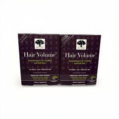2 Pack. 30 Tablets Each. New Nordic HAIR VOLUME, Nourishment For Healthy 60 Tbls