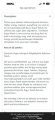 Super Patch Company- 6 Day Trial Pack of BOOST , IGNITE, KICK it! (2) Of Each