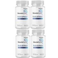 NeuroSync Cognitive Health Support, (4 Pack) Official Brain Wellness Formula
