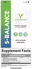 Vital Health S-Balance 30 Capsules