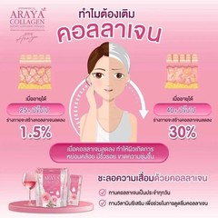 4 X Araya Collagen Plus Ceramide Dietary Supplement 15 Sachets