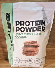 Clean Simple Eats Whey Isolate Protein Powder Mint Chocolate Cookie 36oz 30 Serv