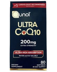 Qunol Ultra CoQ10 200mg — 80 Softgels Ultra High Absorption ** EXPIRE 2029 **