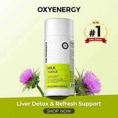 Oxyenergy Milk Thistle Liver Detox Colon & Cleanse,Natural Liver Health Support