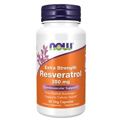 NOW FOODS Resveratrol, Extra Strength 350 mg – 60 Veg Capsules