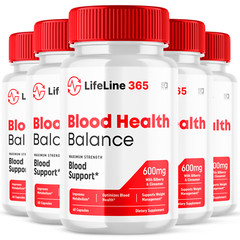 (5 Pack) Lifeline 365 Pills – Blood Sugar Health Support Formula – 300 Capsules