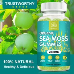 KETO BHB 20000mg Diet Pills Ketone FAT BURNER Weight Loss Sea Moss 60 Gummies