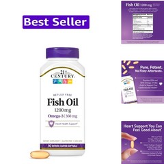 Fish Oil 1200 mg Enteric Coated Softgels, 90 Count