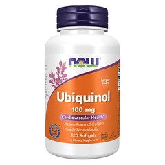 NOW FOODS Ubiquinol 100 mg 120 Softgels, Clearance for Best By 08/2026