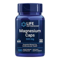 Life Extension Magnesium Caps 500 mg, Oxide, Citrate, and Succinate, 100 VCaps