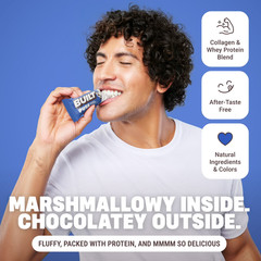 BUILT Puff Protein Bar,Cookies N’Cream,17g Protein,Collagen,150 Calories(2 pack)