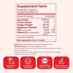 Peach Perfect Inositol Multivitamin Myo & D-Chiro 40:1 Blend with Omega-3