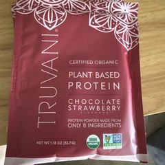 Truvani Plant Based Protein 3 Chocolate Strawberry Single Serving X3