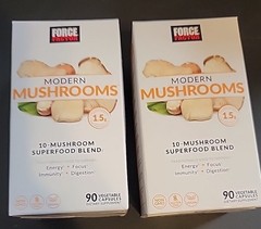 (2) Factor MODERN MUSHROOMS 10 Mushroom Superfood Blend 90 Capsules each 03/28