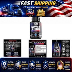 Nitric Oxide Booster Extra Strength – L-Arginine & Citrulline 60 Caps