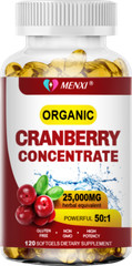 Cranberry Extract Pills 25000mg + Vitamin C Extra Strength Urinary Tract Support